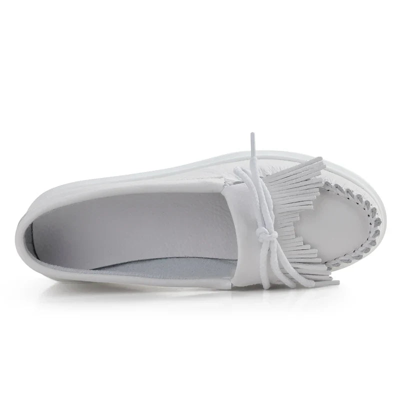 TEEK - Moeerue Platform Mocassins - White SHOES TEEK MS