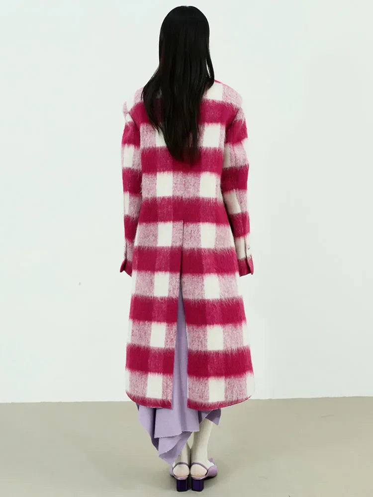 TEEK - Hurnana Plaid Cut Out Coat COAT TEEK MS
