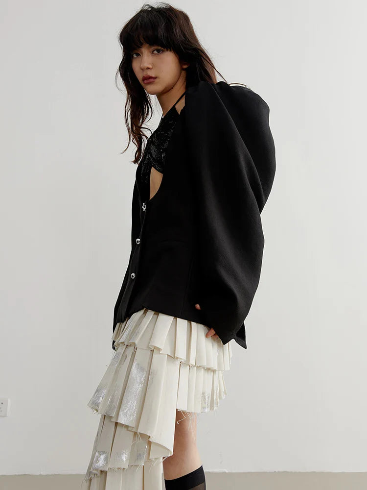 TEEK - Nandy Puff Sleeve Cut-Out Coat COAT TEEK MS