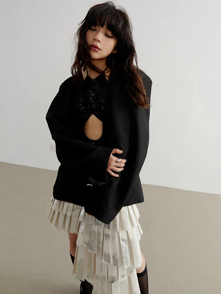 TEEK - Nandy Puff Sleeve Cut-Out Coat COAT TEEK MS