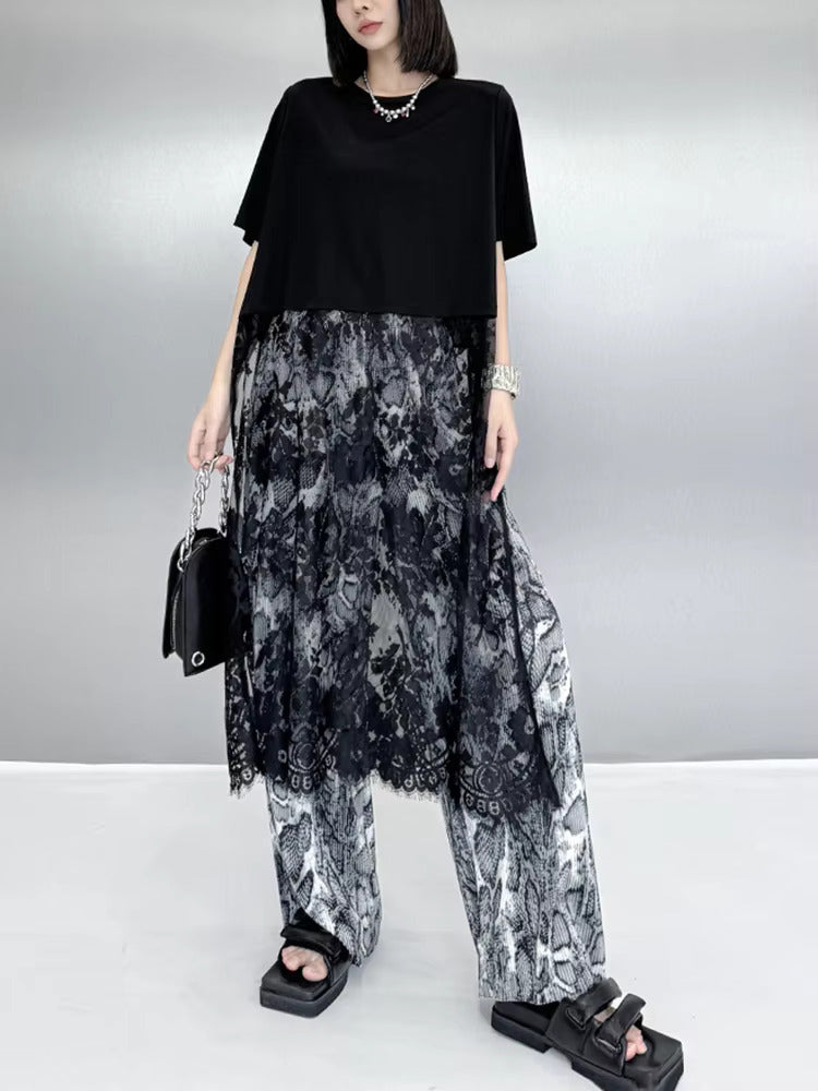 TEEK - Darcelle Lace Bottom Tunic TOPS TEEK MS