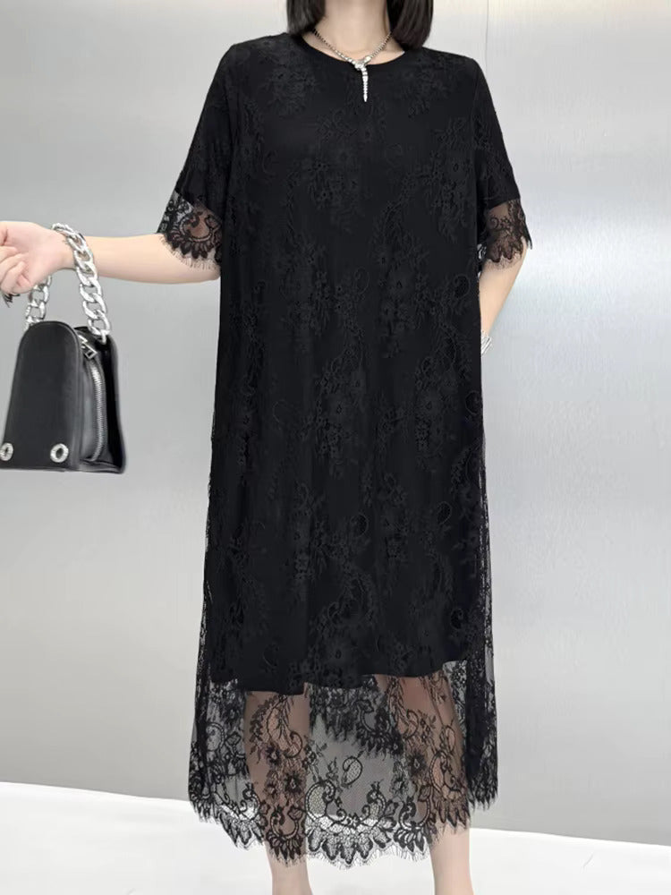 TEEK - Darcelle Lace Bottom Tunic TOPS TEEK MS