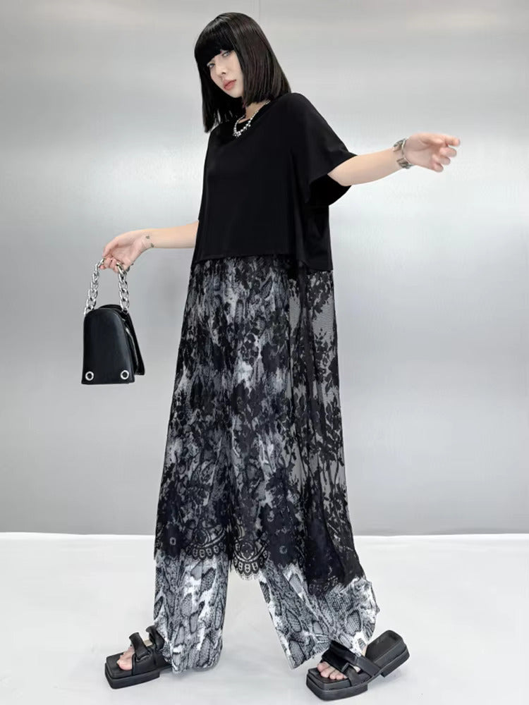 TEEK - Darcelle Lace Bottom Tunic TOPS TEEK MS