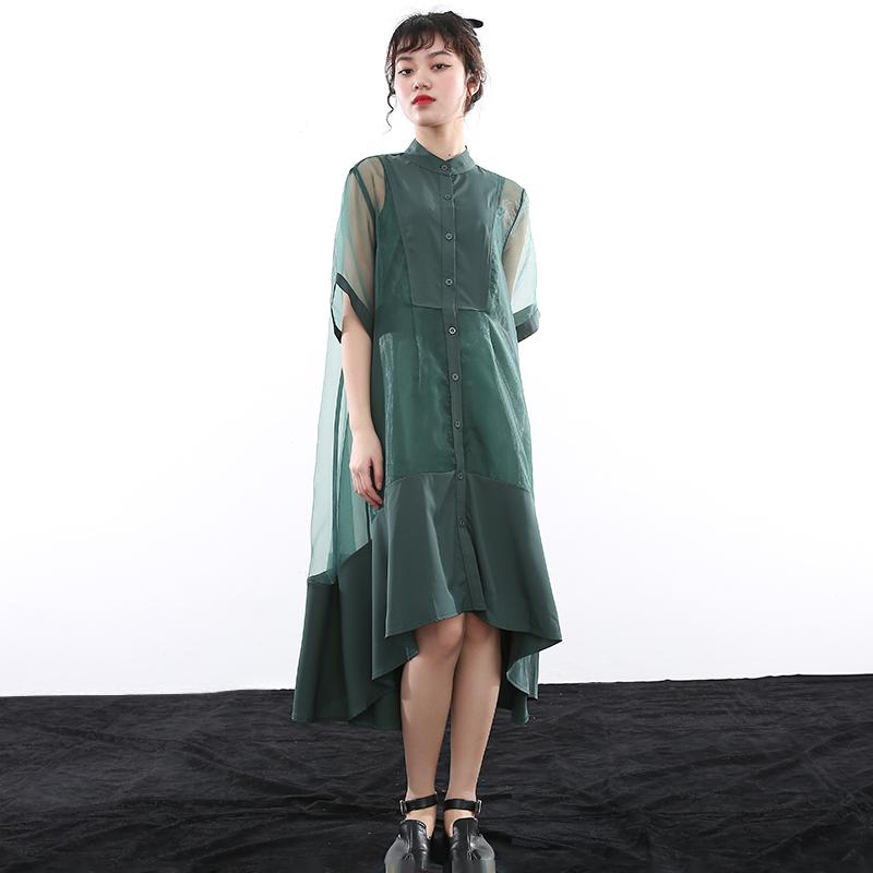 irregular shirt dress Koharu Irregular Shirt Dress