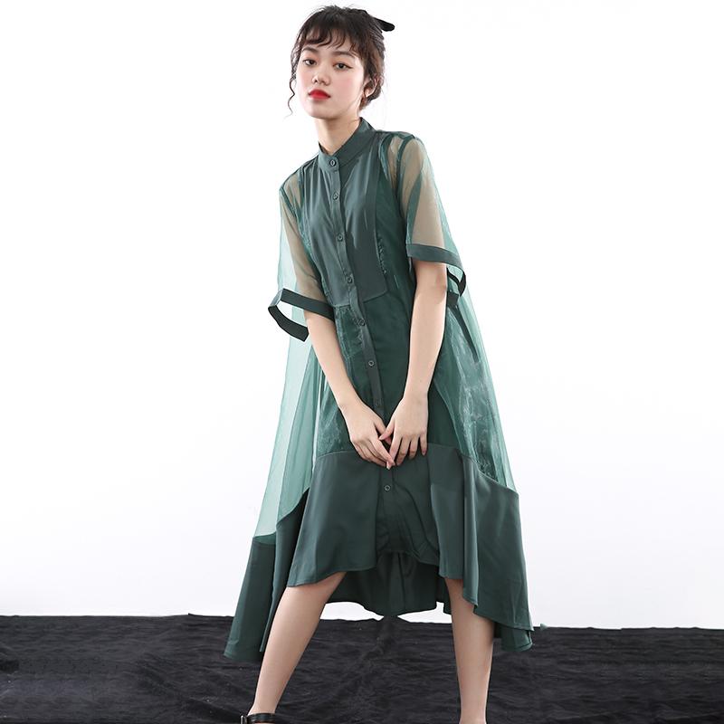 TEEK - Koharu Irregular Shirt Dress DRESS TEEK MS