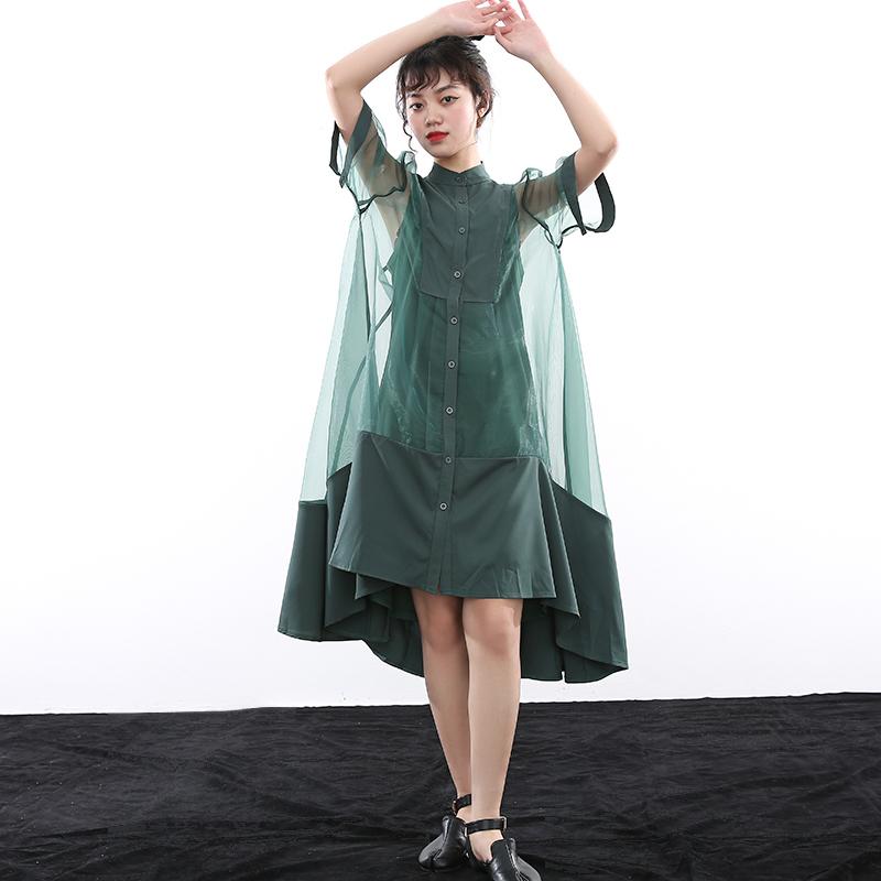 TEEK - Koharu Irregular Shirt Dress DRESS TEEK MS