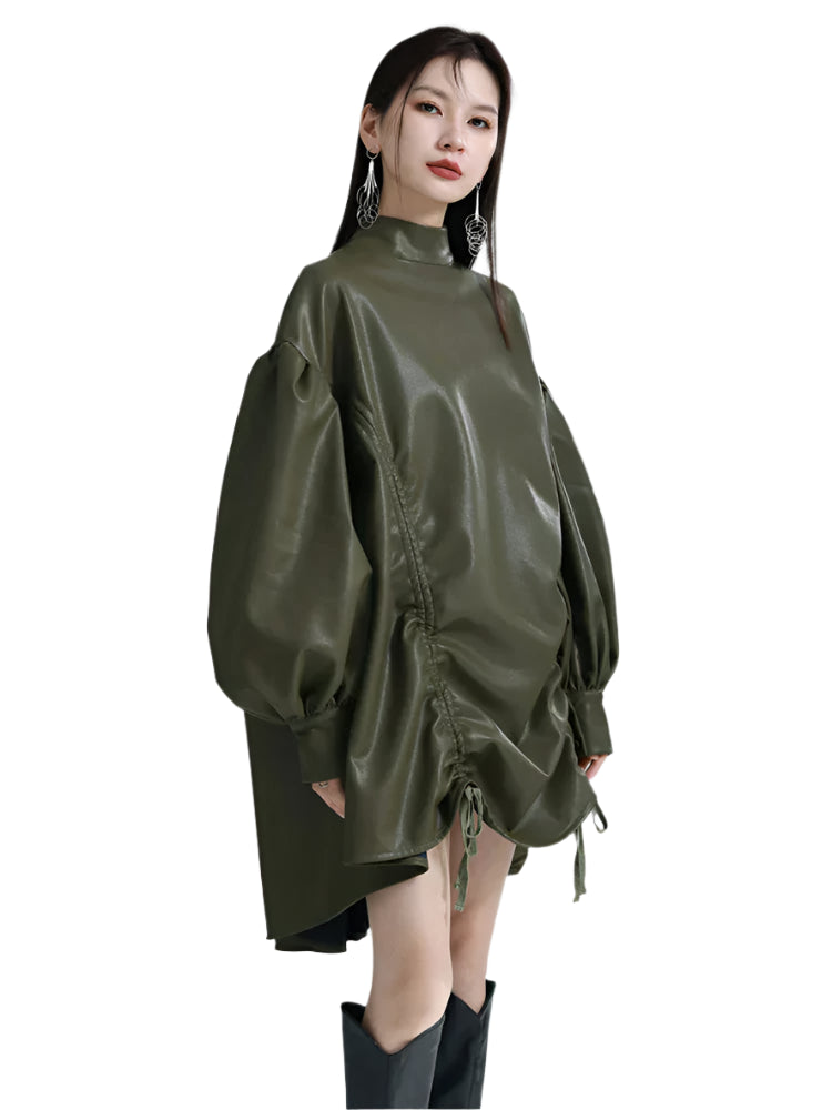 TEEK - Paoula Ruched Dress - Green DRESS TEEK MS