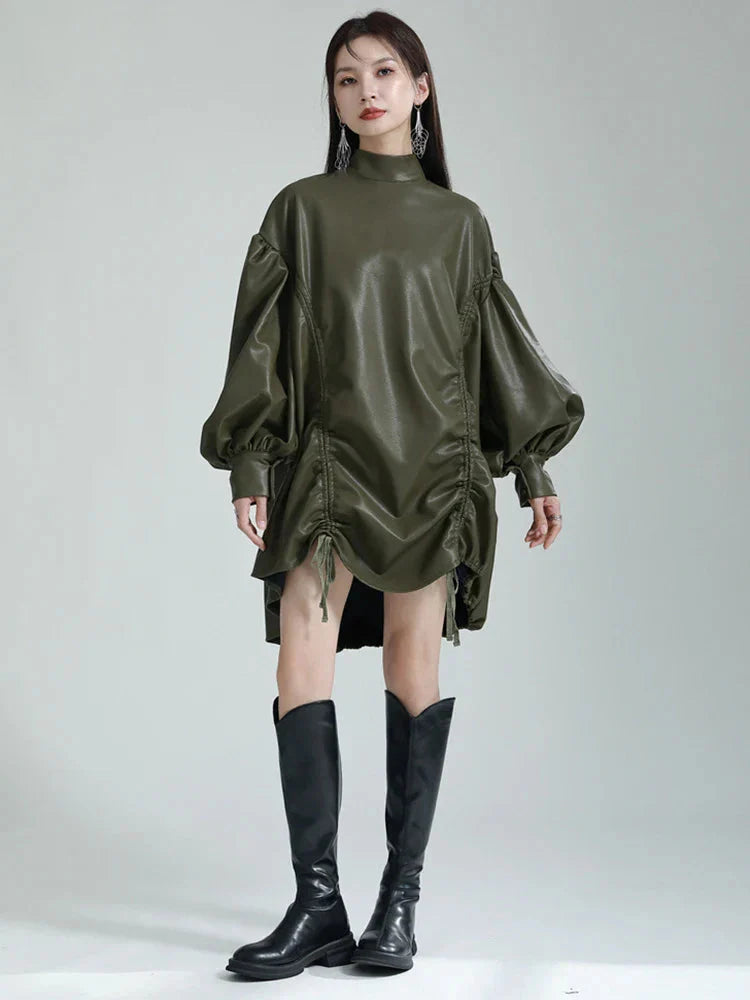 TEEK - Paoula Ruched Dress - Green DRESS TEEK MS Green One Size