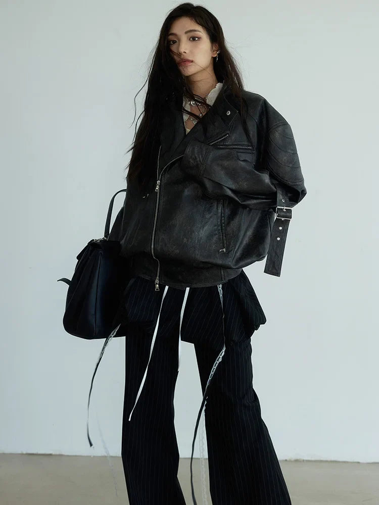 TEEK - Hakattua Vegan Leather Jacket JACKET TEEK MS