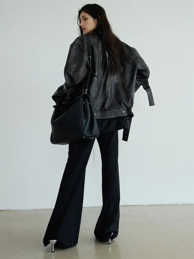 TEEK - Hakattua Vegan Leather Jacket JACKET TEEK MS