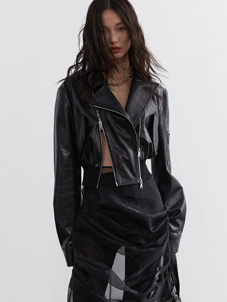 TEEK - Bataduh Vegan Leather Zipper Jacket JACKET TEEK MS