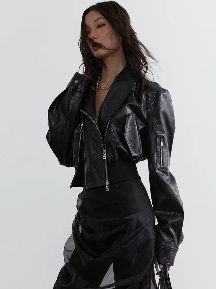 TEEK - Bataduh Vegan Leather Zipper Jacket JACKET TEEK MS
