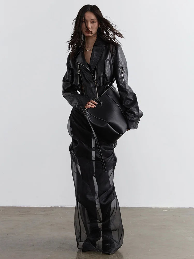 TEEK - Bataduh Vegan Leather Zipper Jacket JACKET TEEK MS