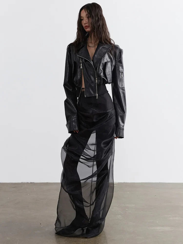 TEEK - Bataduh Vegan Leather Zipper Jacket JACKET TEEK MS