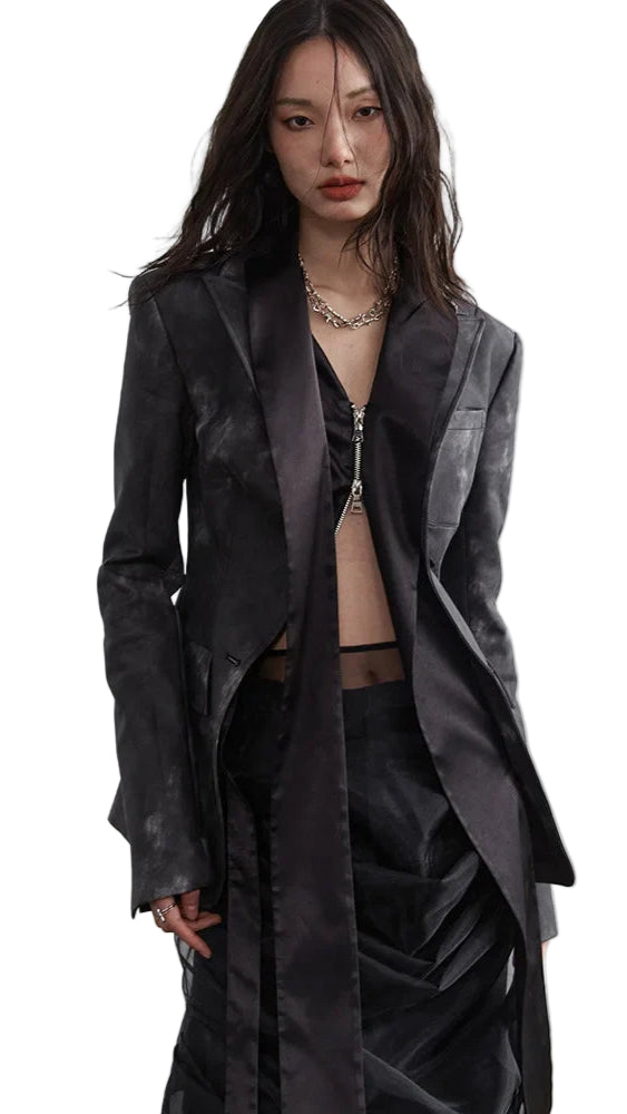 TEEK - Sangee Vegan Leather Zipper Jacket JACKET TEEK MS