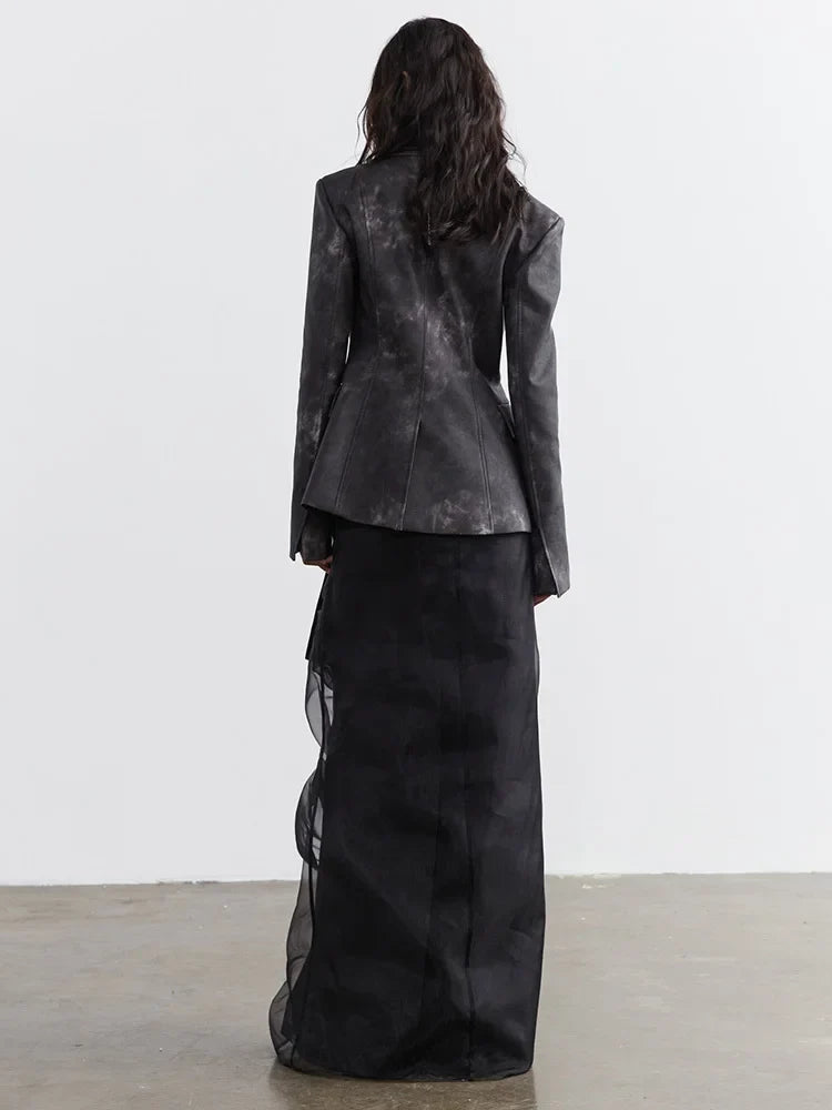 TEEK - Sangee Vegan Leather Zipper Jacket JACKET TEEK MS