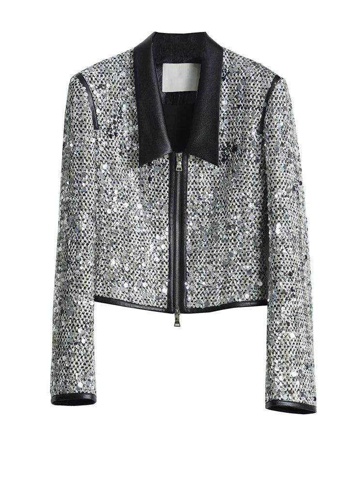 TEEK - Sheeplur Zippered Sequin Jacket JACKET TEEK MS S