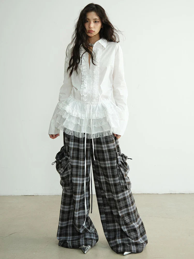 TEEK - Docter Plaid Cargo Pocket Pants PANTS TEEK MS