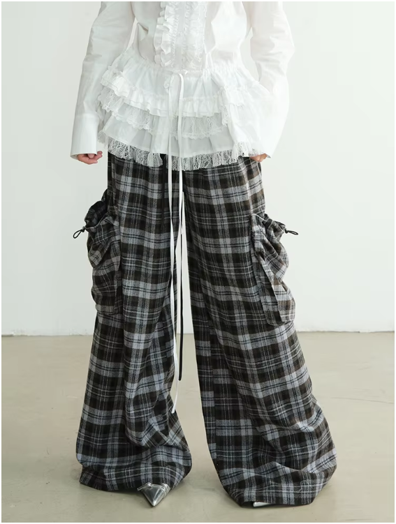 TEEK - Docter Plaid Cargo Pocket Pants PANTS TEEK MS