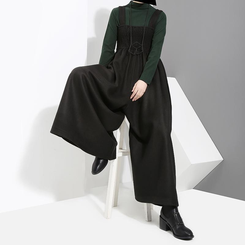 TEEK - Jucee Wide Leg Overalls - Black OVERALLS TEEK MS