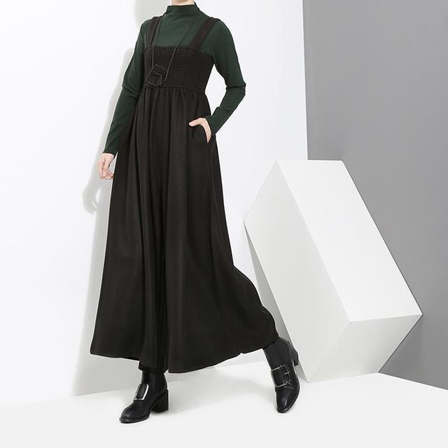 TEEK - Jucee Wide Leg Overalls - Black OVERALLS TEEK MS