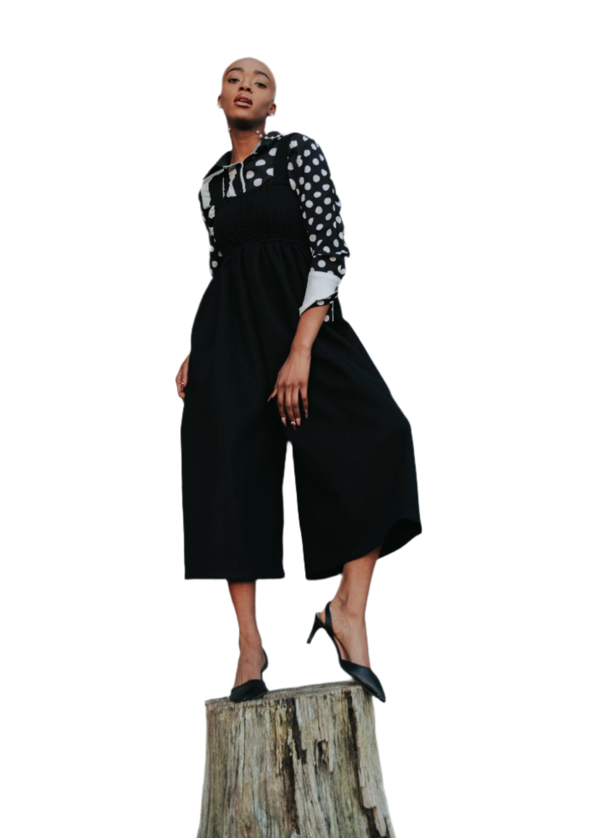 TEEK - Jucee Wide Leg Overalls - Black OVERALLS TEEK MS