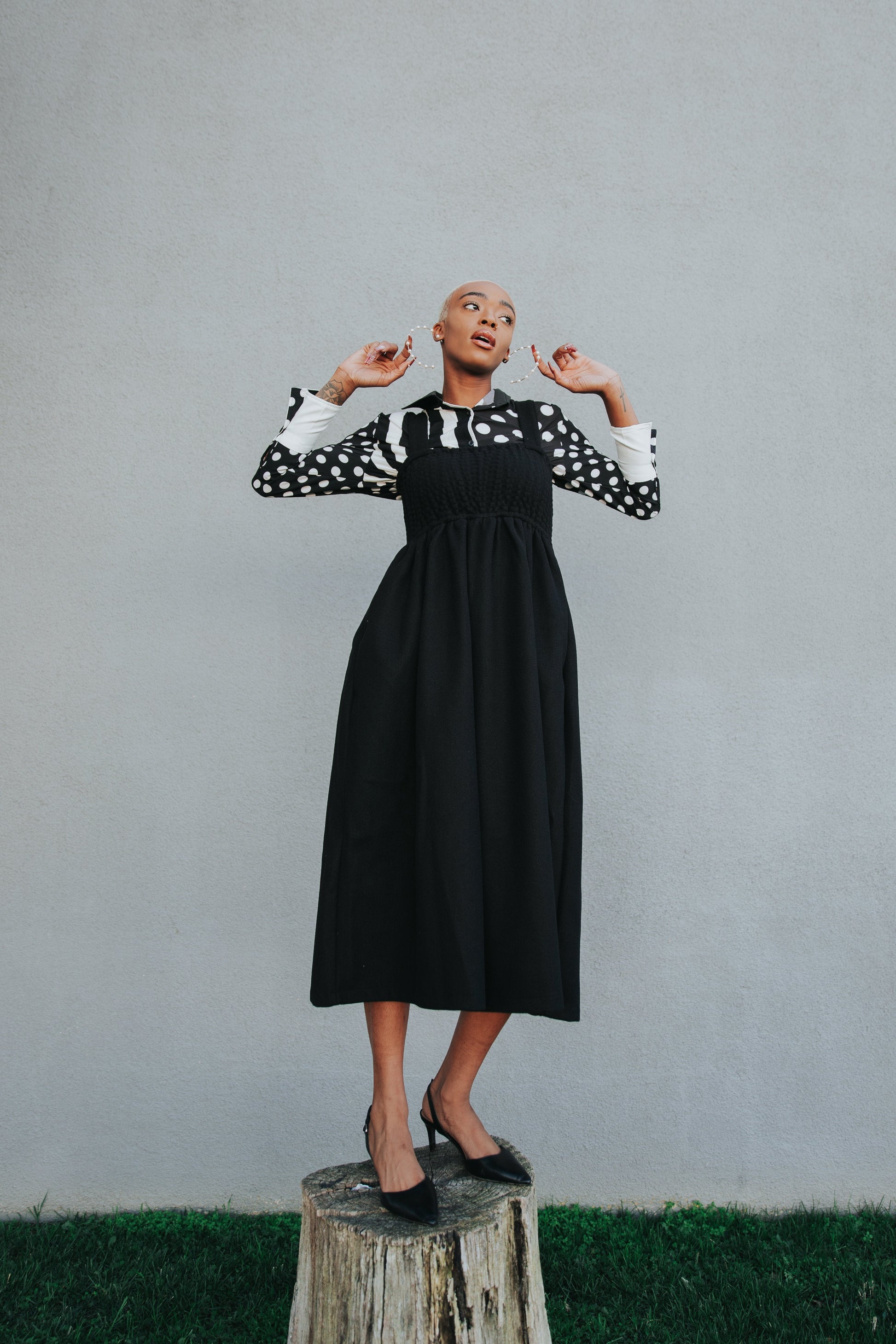 TEEK - Jucee Wide Leg Overalls - Black OVERALLS TEEK MS