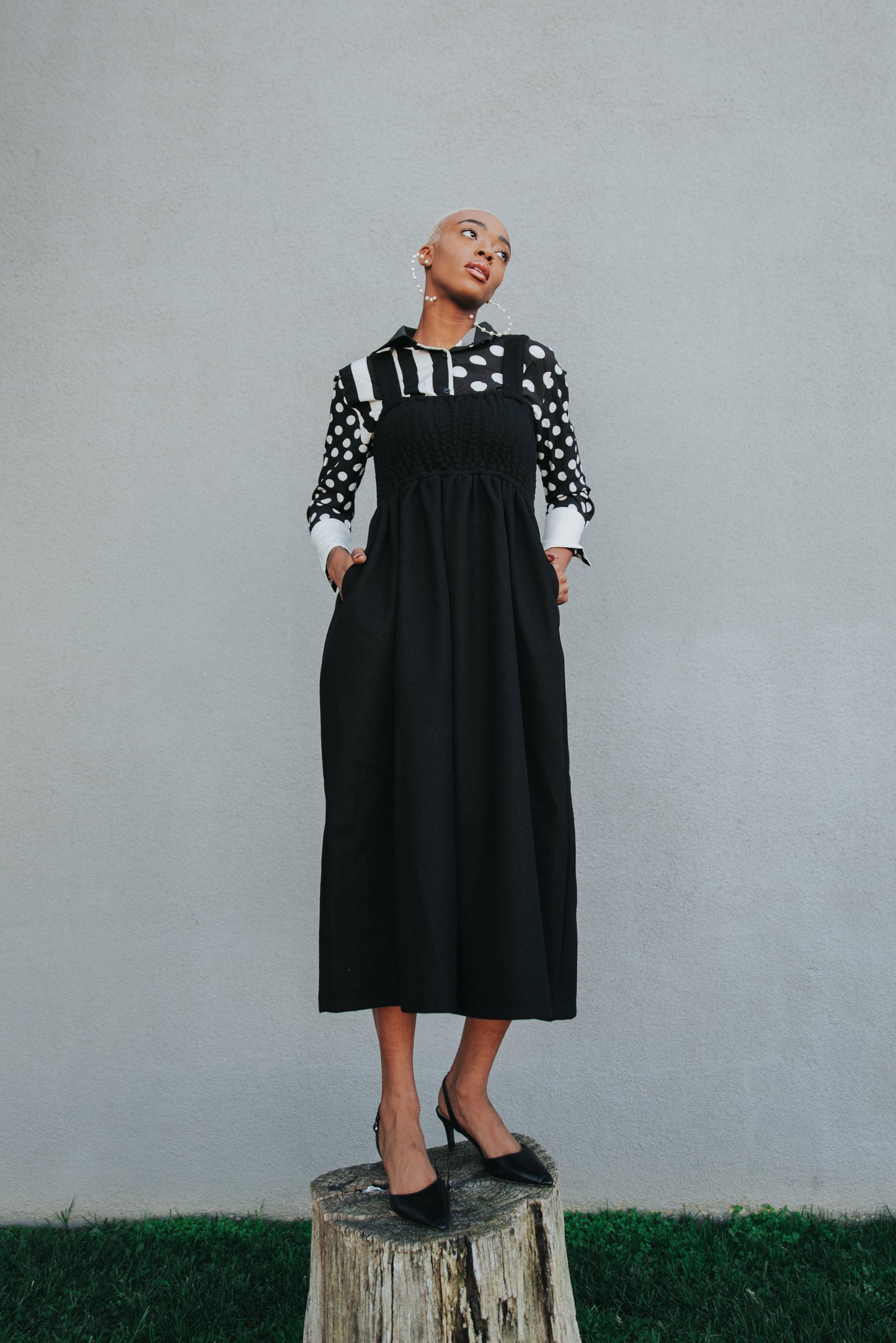 TEEK - Jucee Wide Leg Overalls - Black OVERALLS TEEK MS