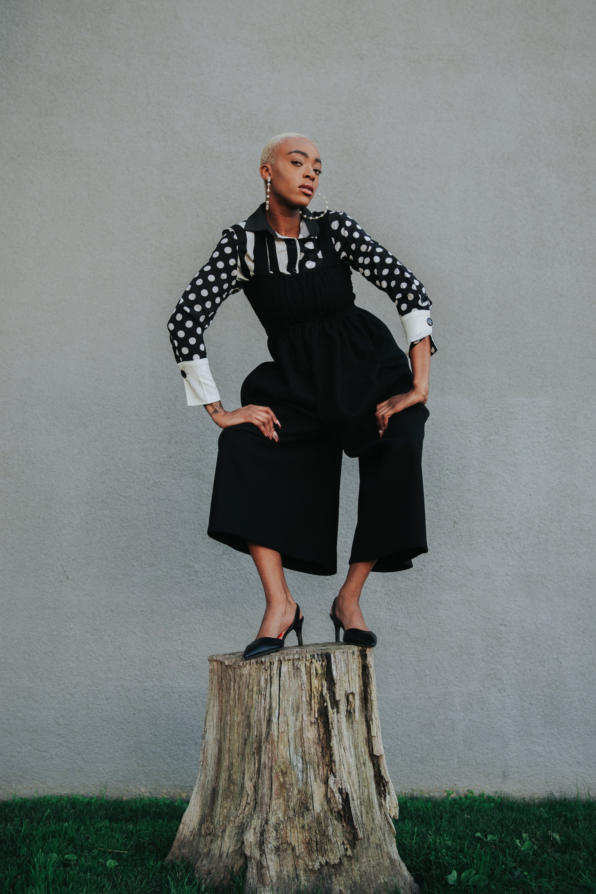 TEEK - Jucee Wide Leg Overalls - Black OVERALLS TEEK MS