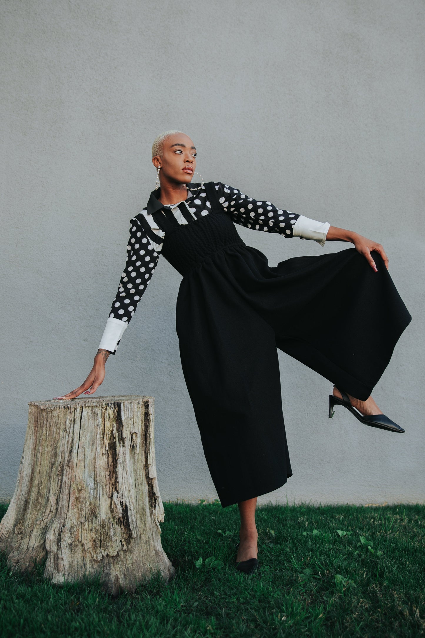 TEEK - Jucee Wide Leg Overalls - Black OVERALLS TEEK MS