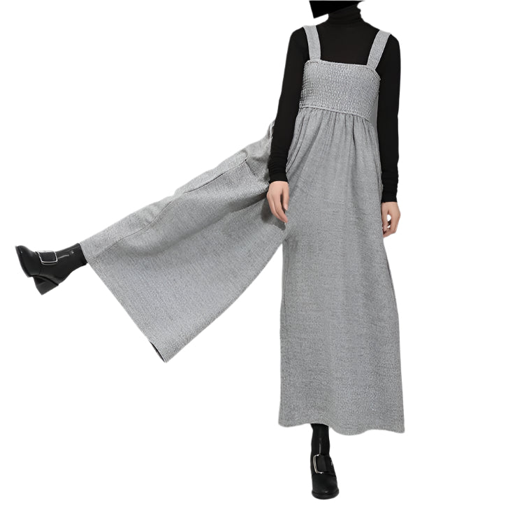 TEEK - Jucee Wide Leg Overalls - Gray OVERALLS TEEK MS