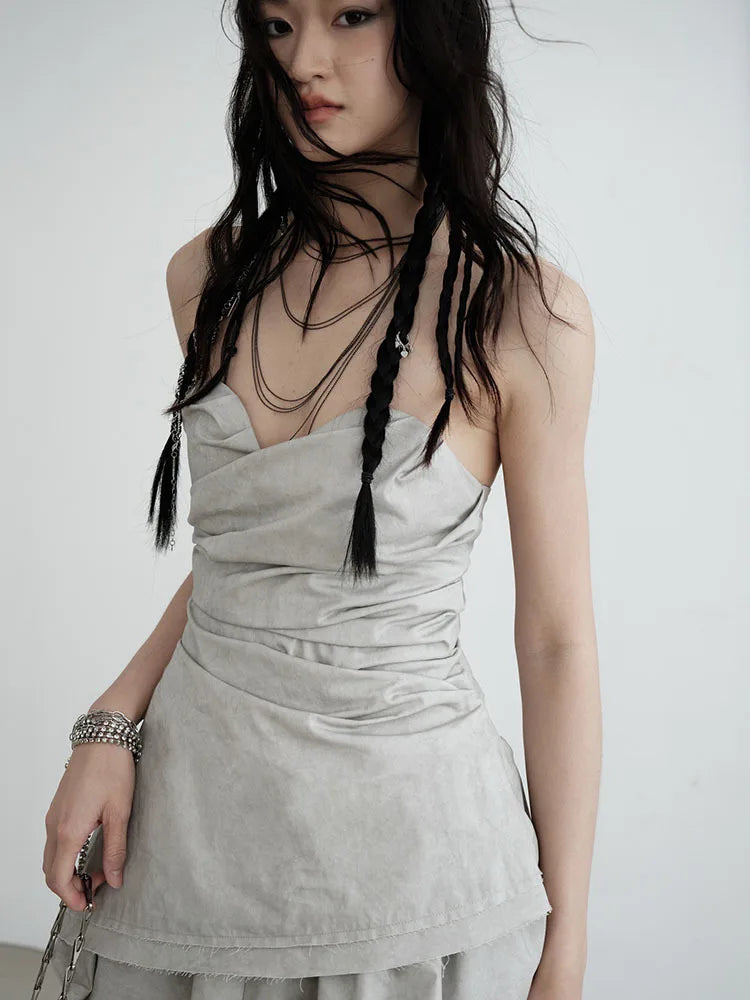 TEEK - Grey Hantuki Layered Tube Top TOPS TEEK MS