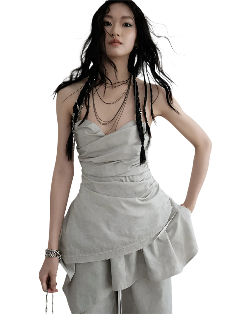 TEEK - Grey Hantuki Layered Tube Top TOPS TEEK MS