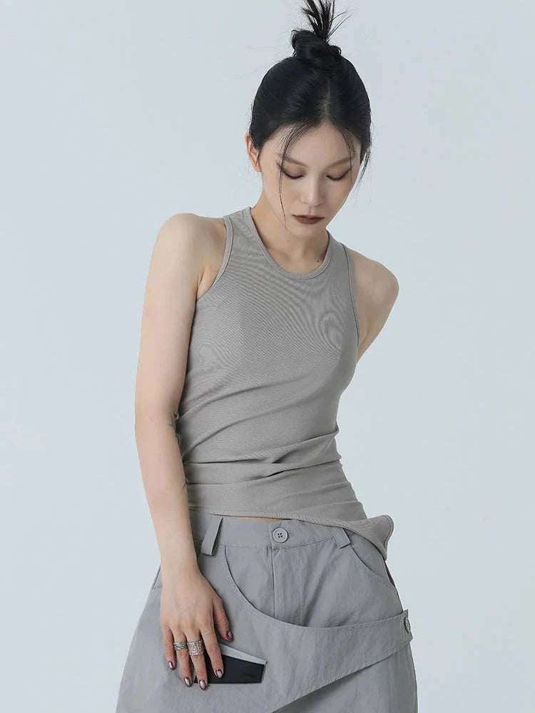 TEEK - Santdee Irregular Tank - Gray TOPS TEEK MS