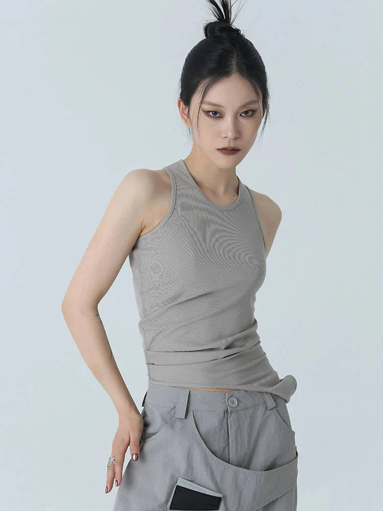 TEEK - Santdee Irregular Tank - Gray TOPS TEEK MS