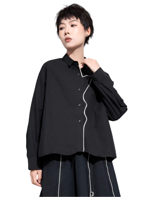 TEEK - Denie Contrast Blouse TOPS TEEK MS