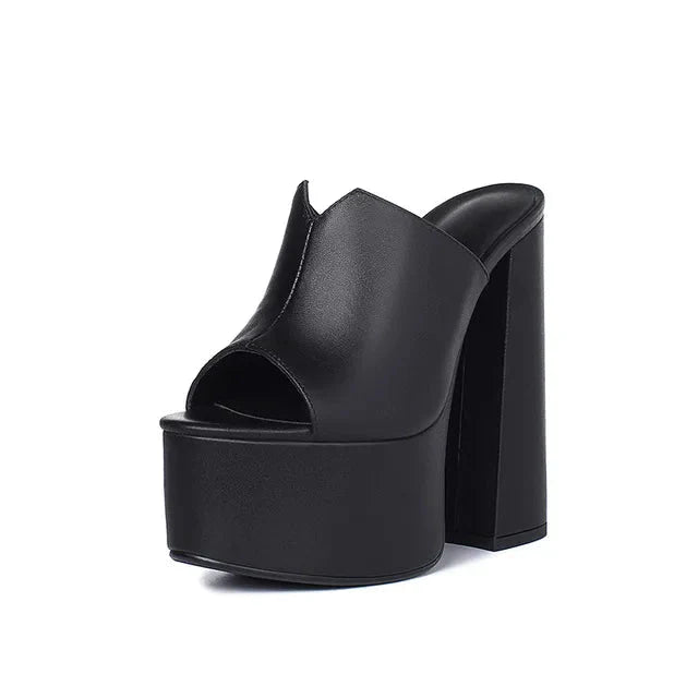 TEEK - Bratt Platform Slide - Black SHOES TEEK MS