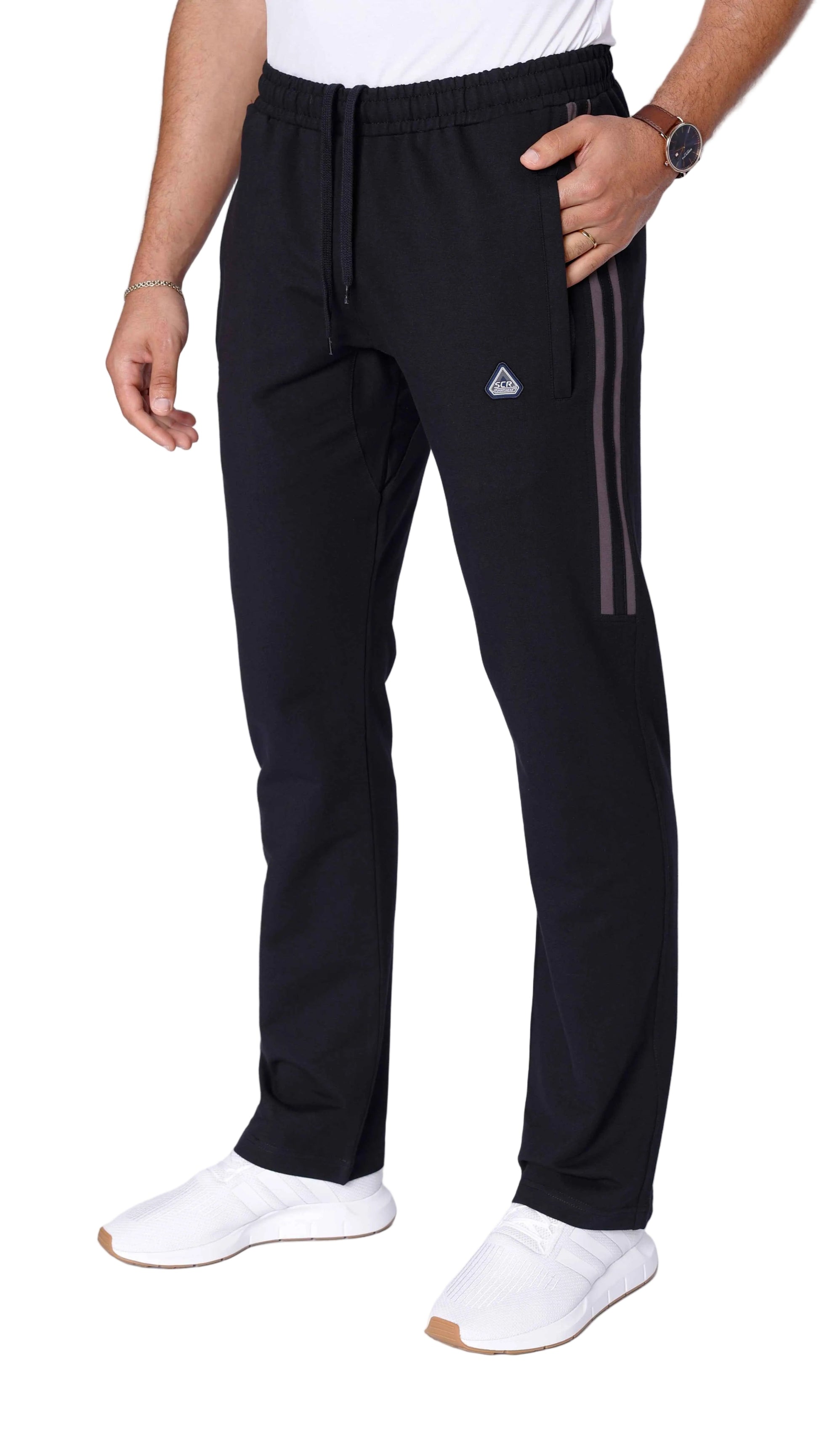 TEEK - Ultimate Flex Athletic Sweatpants - Straight (Reg, Tall and Big & Tall Fit) PANTS TEEK SCR Small(26-30"Waist) 30 Midnight Black/Grey