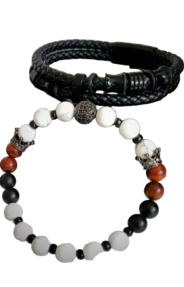 TEEK - Mens Howlite Bracelet Set JEWELRY TEEK LSC