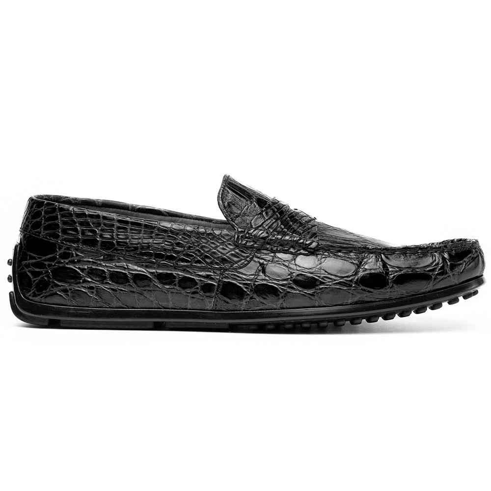 TEEK - 31-103-BKM MONZA Crocodile Driver, Black SHOES TEEK ZI