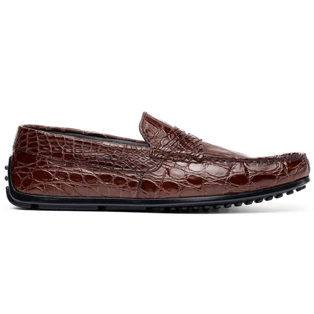 TEEK - 31-103-NIC MONZA Crocodile Driver, Nicotine SHOES TEEK ZI