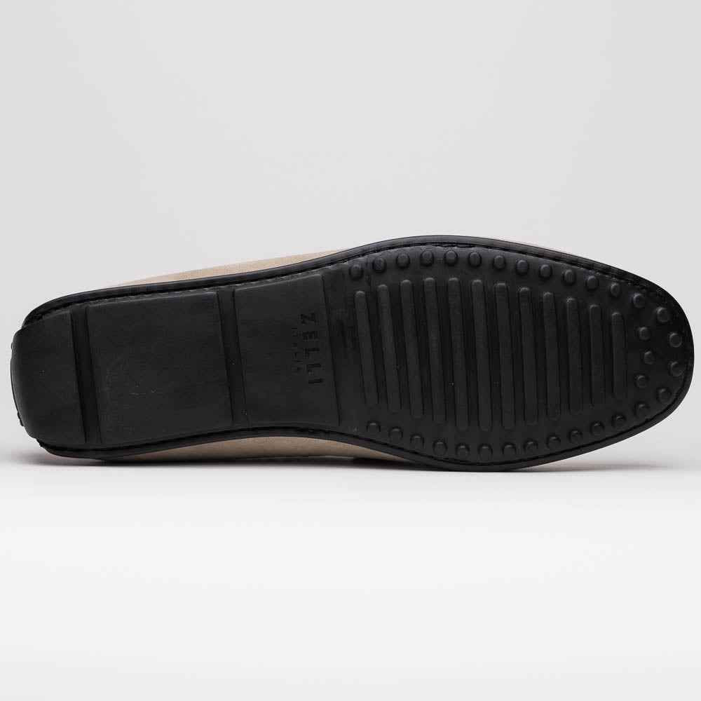TEEK - 31-160-SND MONZA Sueded Calfskin with Crocodile Driver Sand SHOES TEEK ZI