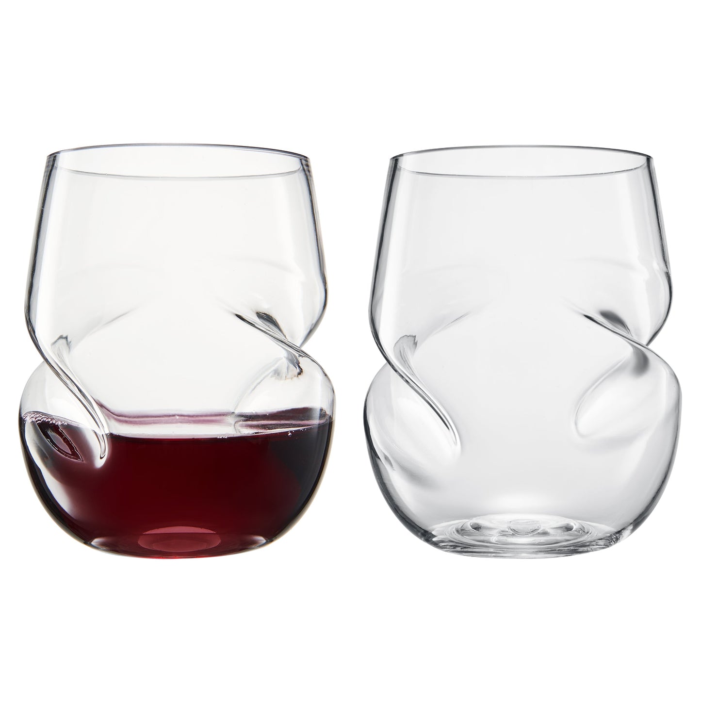 TEEK - Barcelona Acrylic Stemless Finger-Indent Wine Glassware Set HOME DECOR TEEK KS