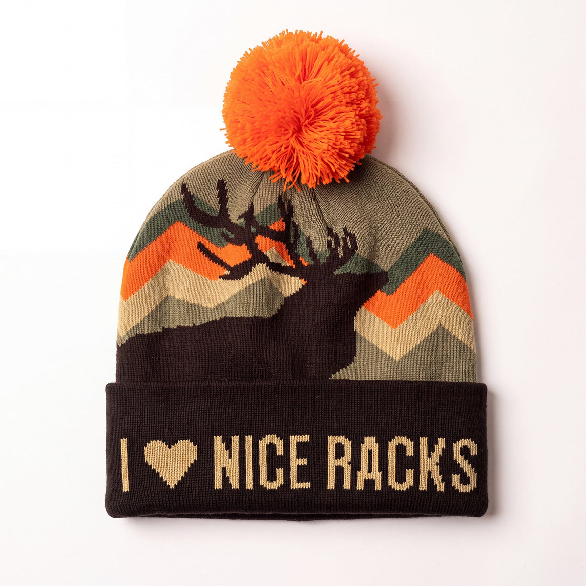 The I Love Nice Racks | Deer Hunting Ski Beanie Beanies Shinesty