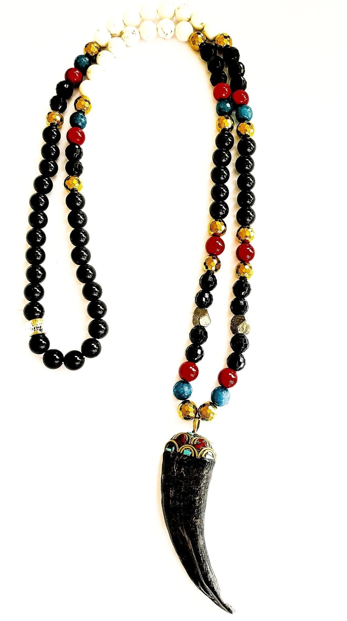 TEEK - Onyx Tibetan Necklace JEWELRY TEEK LSC