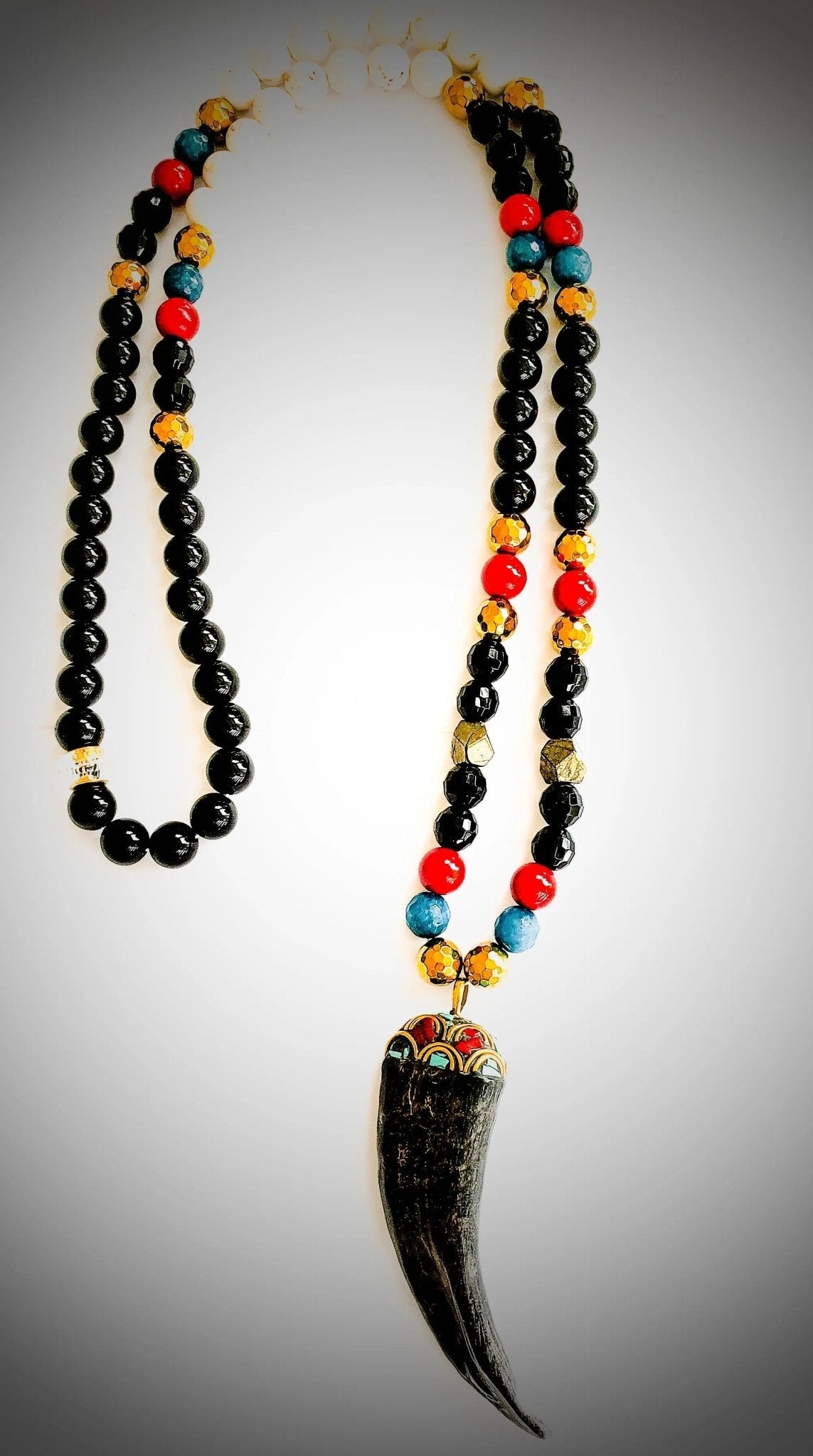 TEEK - Onyx Tibetan Necklace JEWELRY TEEK LSC