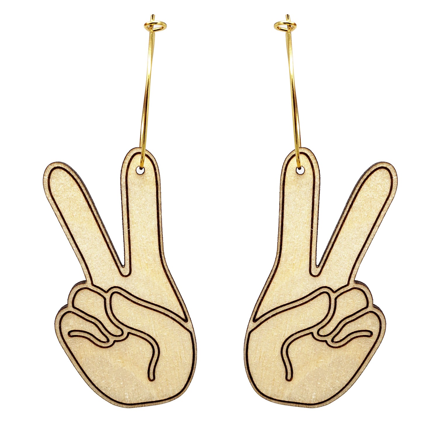 TEEK - Peace Sign Pride Hand Hoops JEWELRY TEEK LCM