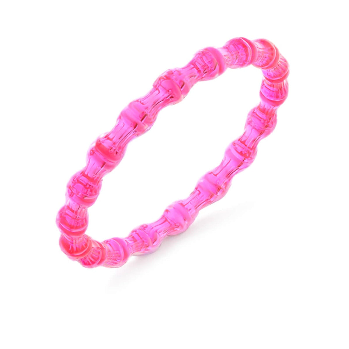 TEEK - Bamboo Lucite Slip On Bangle JEWELRY TEEK GNH PINK
