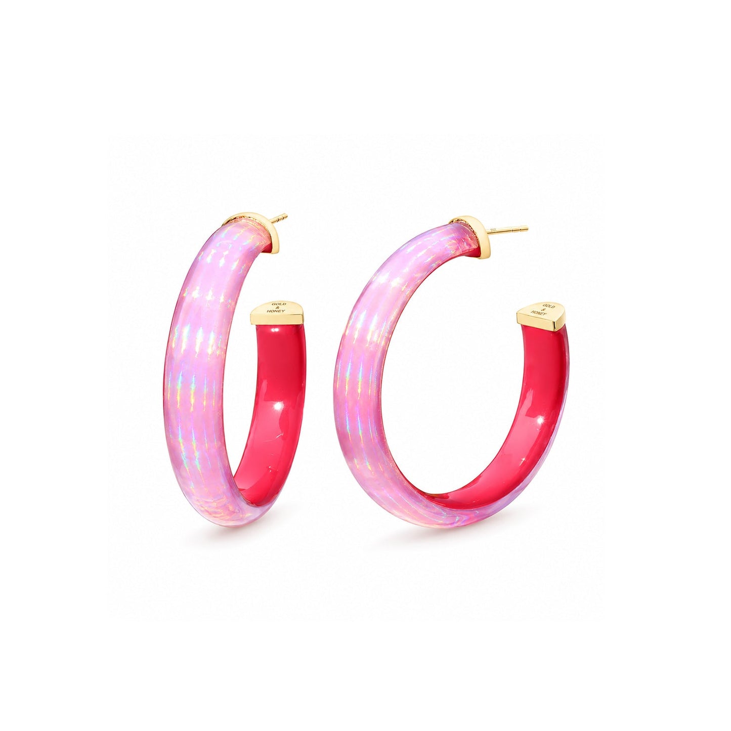 TEEK - Rave Lucite Hoop Earrings | Neon Green