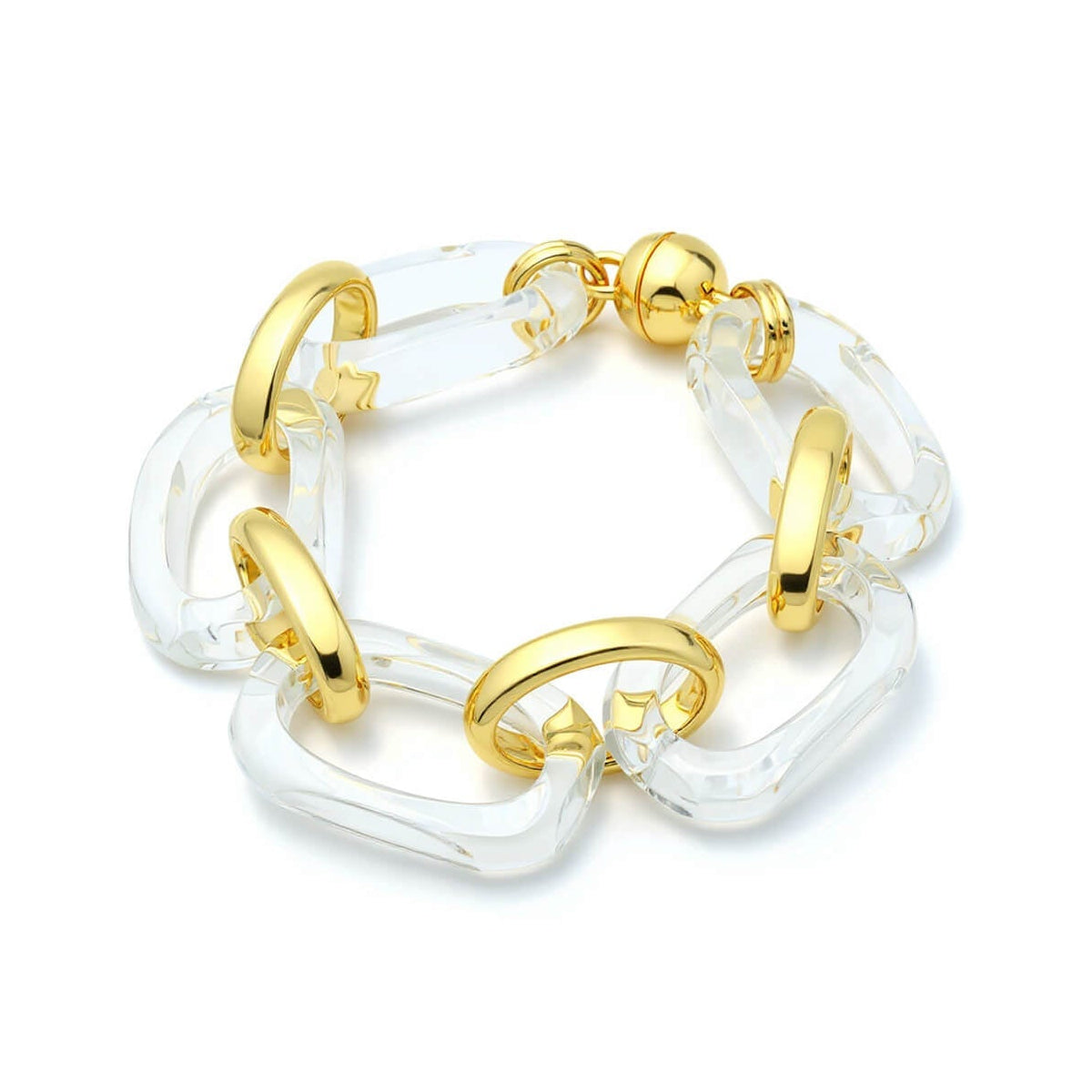 TEEK - Clear Rectangle Lucite Bracelet JEWELRY TEEK GNH